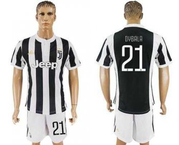 Juventus #21 Dybala Home Soccer Club Jersey