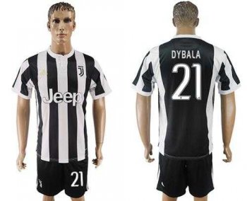 Juventus #21 Dybala Home Soccer Club Jersey