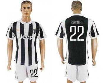 Juventus #22 Asamoah Home Soccer Club Jersey