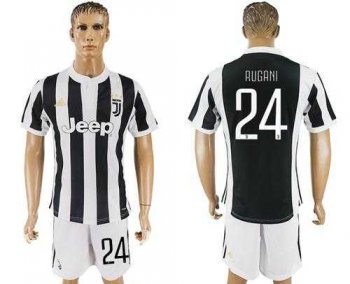 Juventus #24 Rugani Home Soccer Club Jersey