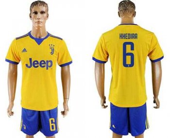 Juventus #6 Khedira Away Soccer Club Jersey