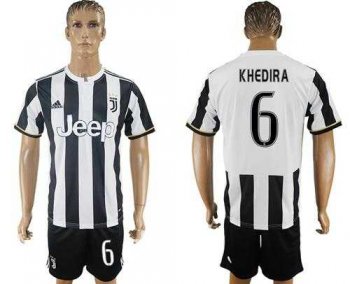 Juventus #6 Khedira Home Soccer Club Jersey