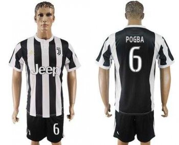 Juventus #6 Pogba Home Soccer Club Jersey