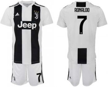 Juventus #7 Ronaldo Home Soccer Club Jersey