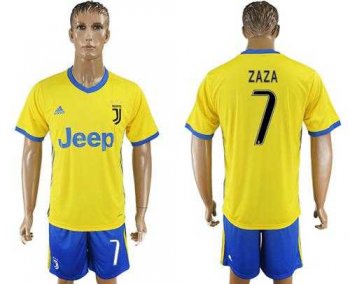 Juventus #7 Zaza Away Soccer Club Jersey