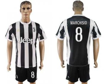 Juventus #8 Marchisio Home Soccer Club Jersey