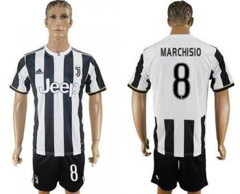 Juventus #8 Marchisio Home Soccer Club Jersey