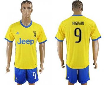 Juventus #9 Higuain Away Soccer Club Jersey