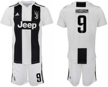 Juventus #9 Higuain Home Soccer Club Jersey