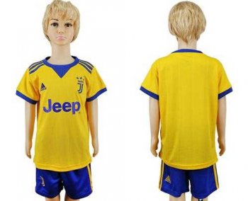 Juventus Blank Away Kid Soccer Club Jersey