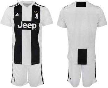 Juventus Blank Home Kid Soccer Club Jersey