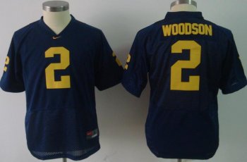 Kids Michigan Wolverines 2 woodson Blue NCAA Jerseys