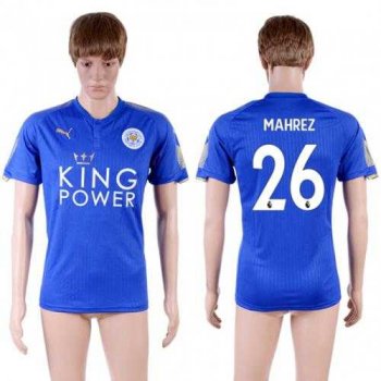 Leicester City #26 Mahrez Home Soccer Country Jersey