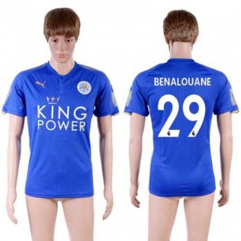 Leicester City #29 Benalouane Home Soccer Country Jersey