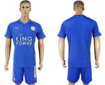 Leicester City Blank Home Soccer Club Jersey