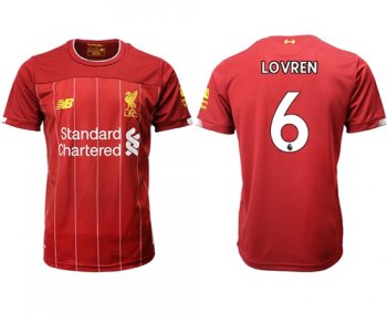 Liverpool #6 Lovren Red Home Soccer Club Jersey