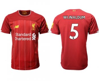 Liverpool #5 Wijnaldum Red Home Soccer Club Jersey