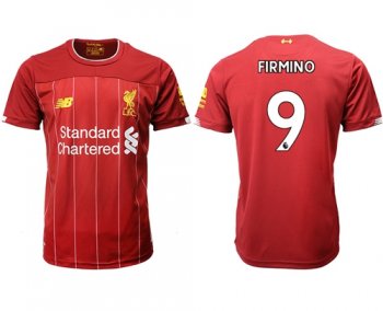 Liverpool #9 Firmino Red Home Soccer Club Jersey