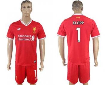 Liverpool #1 Klopp Red Home Soccer Club Jersey