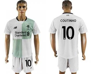 Liverpool #10 Coutinho Away Soccer Club Jersey