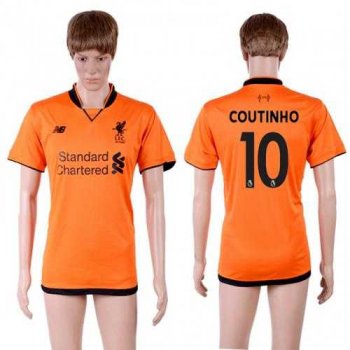 Liverpool #10 Coutinho Sec Away Soccer Club Jersey