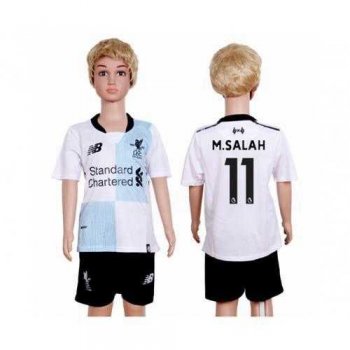 Liverpool #11 M.Salah Away Kid Soccer Club Jersey