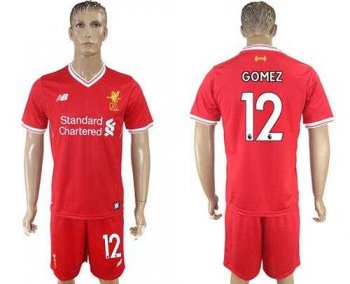 Liverpool #12 Gomez Red Home Soccer Club Jersey