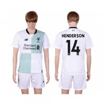 Liverpool #14 Henderson Away Soccer Club Jersey