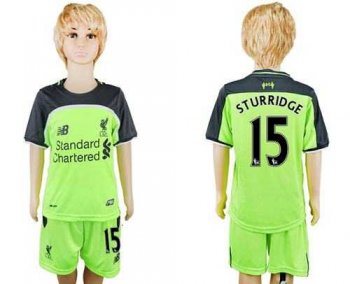 Liverpool #15 Sturridge Sec Away Kid Soccer Club Jersey