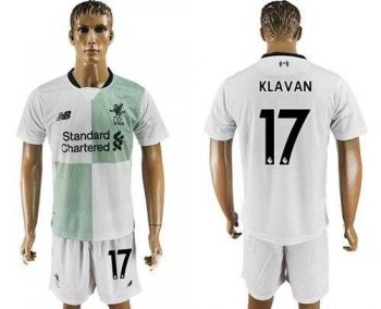 Liverpool #17 Klavan Away Soccer Club Jersey