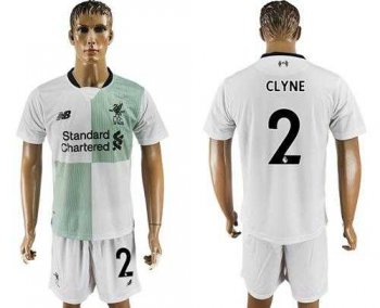 Liverpool #2 Clyne Away Soccer Club Jersey