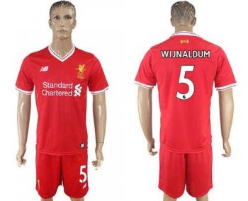 Liverpool #5 Wijnaldum Red Home Soccer Club Jersey