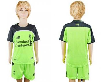 Liverpool Blank Sec Away Kid Soccer Club Jersey