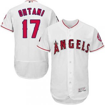 Los Angeles Angels Of Anaheim #17 Shohei Ohtani White Flexbase Authentic Collection Stitched MLB