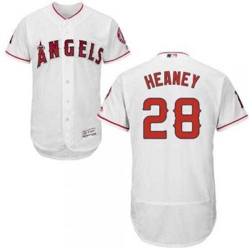 Los Angeles Angels Of Anaheim #28 Andrew Heaney White Flexbase Authentic Collection Stitched MLB Jersey