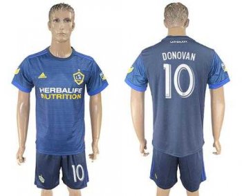 Los Angeles Galaxy #10 Donovan Away Soccer Club Jersey