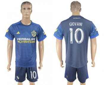 Los Angeles Galaxy #10 Giovani Away Soccer Club Jersey