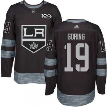 Los Angeles Kings #19 Butch Goring Black 1917-2017 100th Anniversary Stitched NHL Jersey