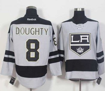 Los Angeles Kings #8 Drew Doughty Gray Alternate Stitched NHL Jersey