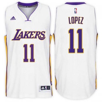 Los Angeles Lakers #11 Brook Lopez Alternate White New Swingman Stitched NBA Jersey