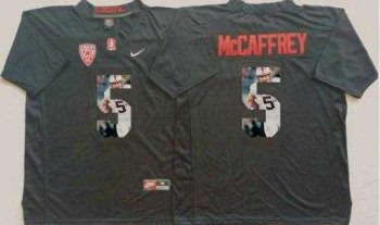 Louisville Cardinals #5 Christian McCaffrey Black Player Fashion Stitched NCAA Jersey