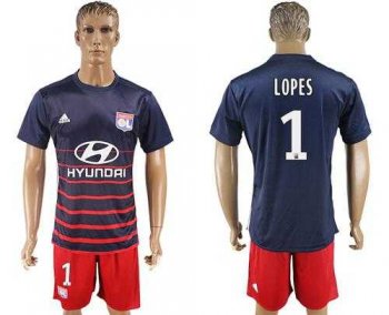 Lyon #1 Lopes Away Soccer Club Jersey