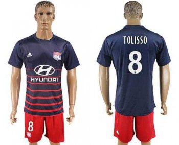 Lyon #8 Tolisso Away Soccer Club Jersey