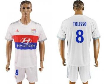 Lyon #8 Tolisso Home Soccer Club Jersey