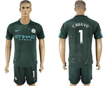 Manchester City #1 C.Bravo Sec Away Soccer Club Jersey