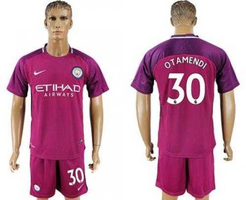 Manchester City #30 Otamendi Away Soccer Club Jersey