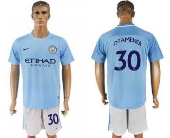 Manchester City #30 Otamendi Home Soccer Club Jersey