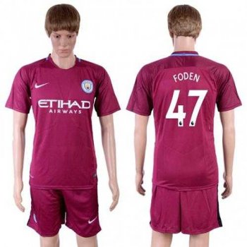 Manchester City #47 Foden Away Soccer Club Jersey