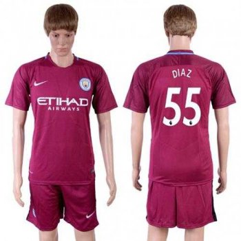 Manchester City #55 Diaz Away Soccer Club Jersey