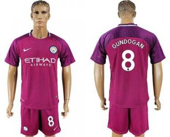 Manchester City #8 Gundogan Away Soccer Club Jersey